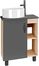 Grossman Мебель для ванной Флай 60 GR-3013 дуб сонома/серая – фотография-4